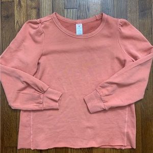 Large coral sweatshirt
